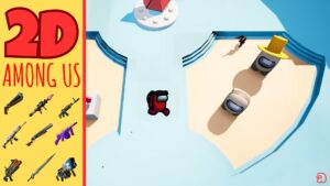 【注目の島】2D AMONG US GUN GAME: AIRSHIP