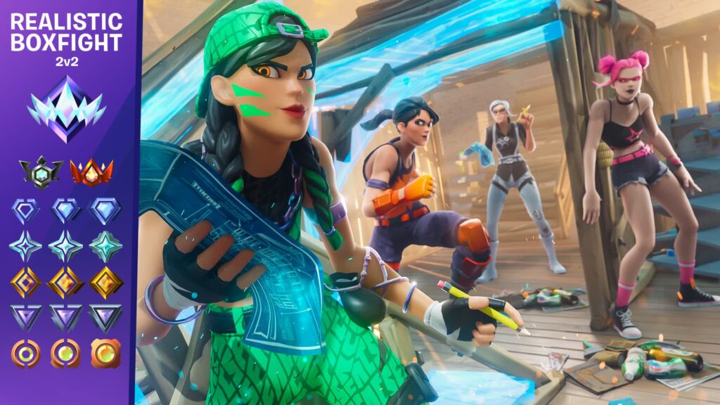 【注目の島】Realistic Box Fight (2v2) 📦