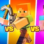 【注目の島】💯STEVE VS ALEX VS HEROBRINE🔥