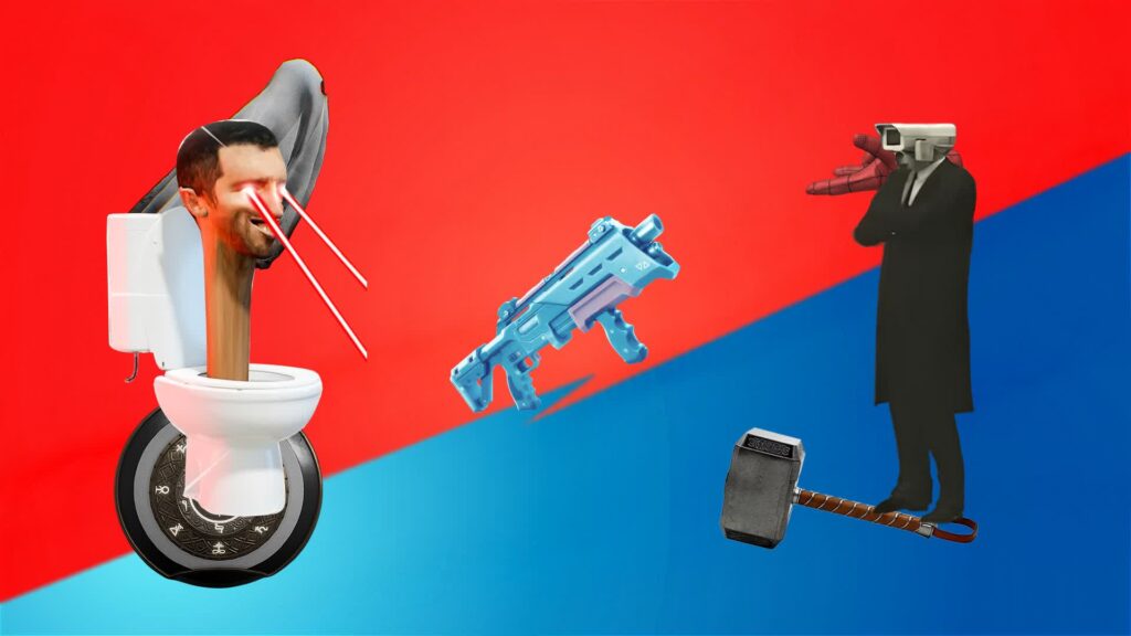 【注目の島】SKIBIDI TOILET Red VS Blue SUPERHERO❗❗💥