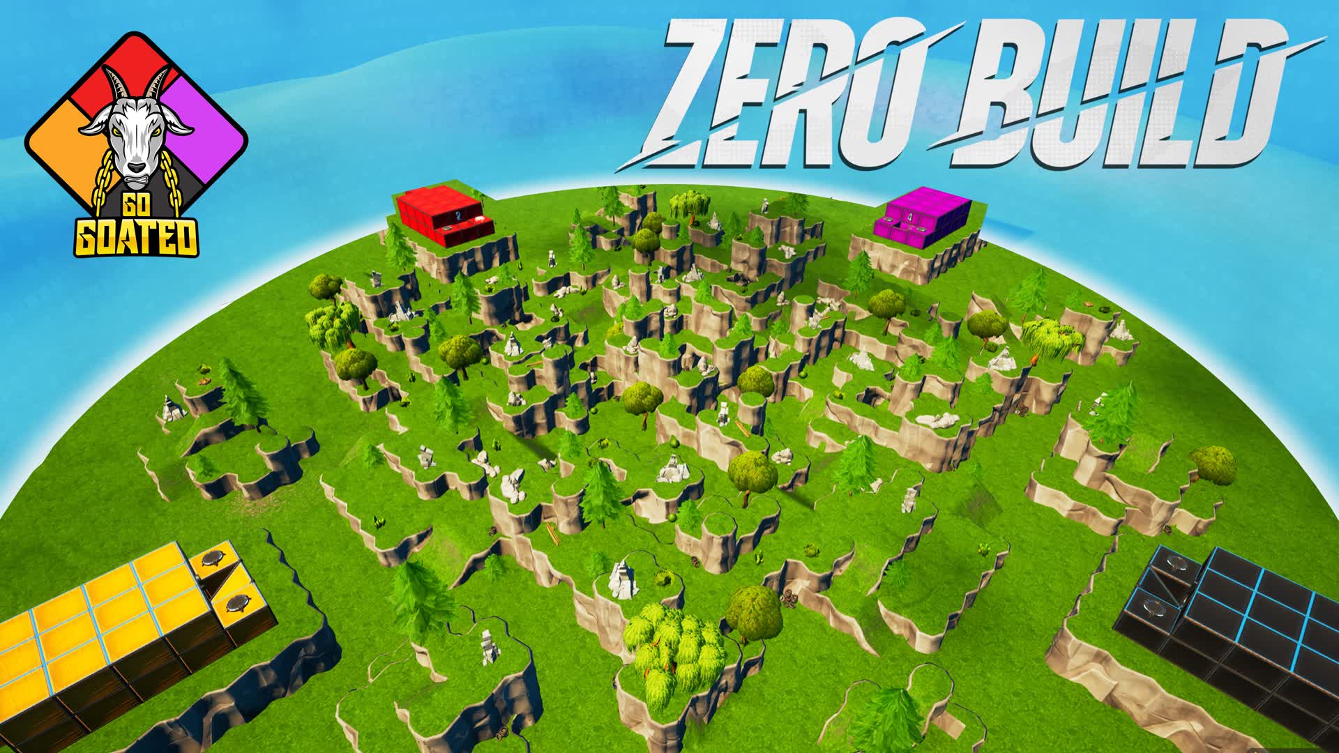 【注目の島】🐐 GO GOATED! 🚫✏️ Zero Build Zone Wars