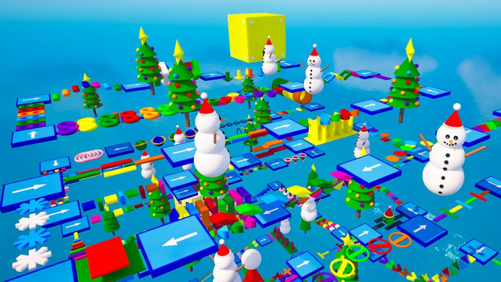 【注目の島】⭐100+ LEVEL WINTER OBBY PARKOUR 🌈