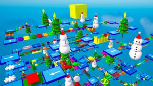 【注目の島】⭐100+ LEVEL WINTER OBBY PARKOUR 🌈