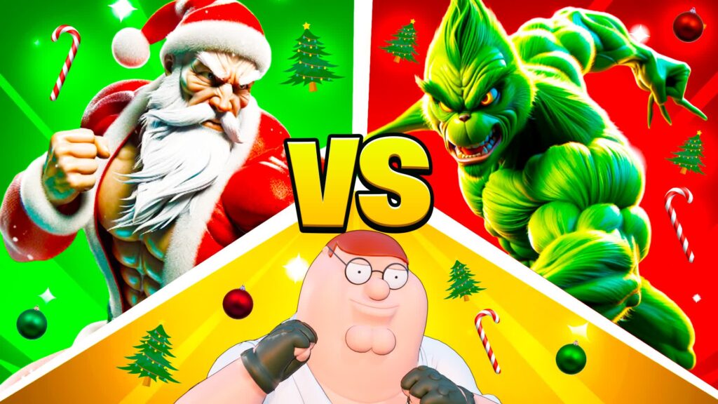 【注目の島】🎅SANTA VS GRINCH🐸VS CAPTURE THE FLAG🚩