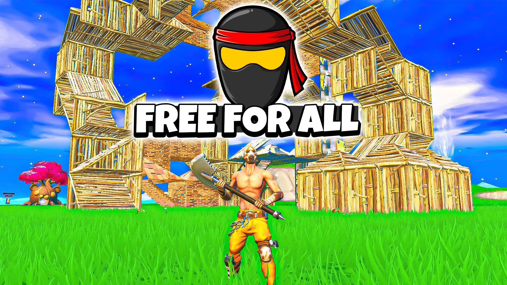 【注目の島】⭐ SAMURAI BUILD FIGHTS || FREE FOR ALL !