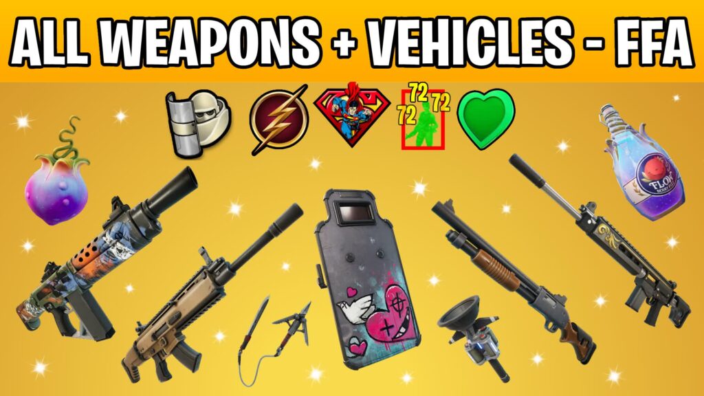 【注目の島】ALL WEAPONS + VEHICLES - FREE FOR ALL