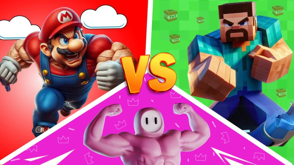 【注目の島】MINECRAFT VS MARIO VS FALLGUYS