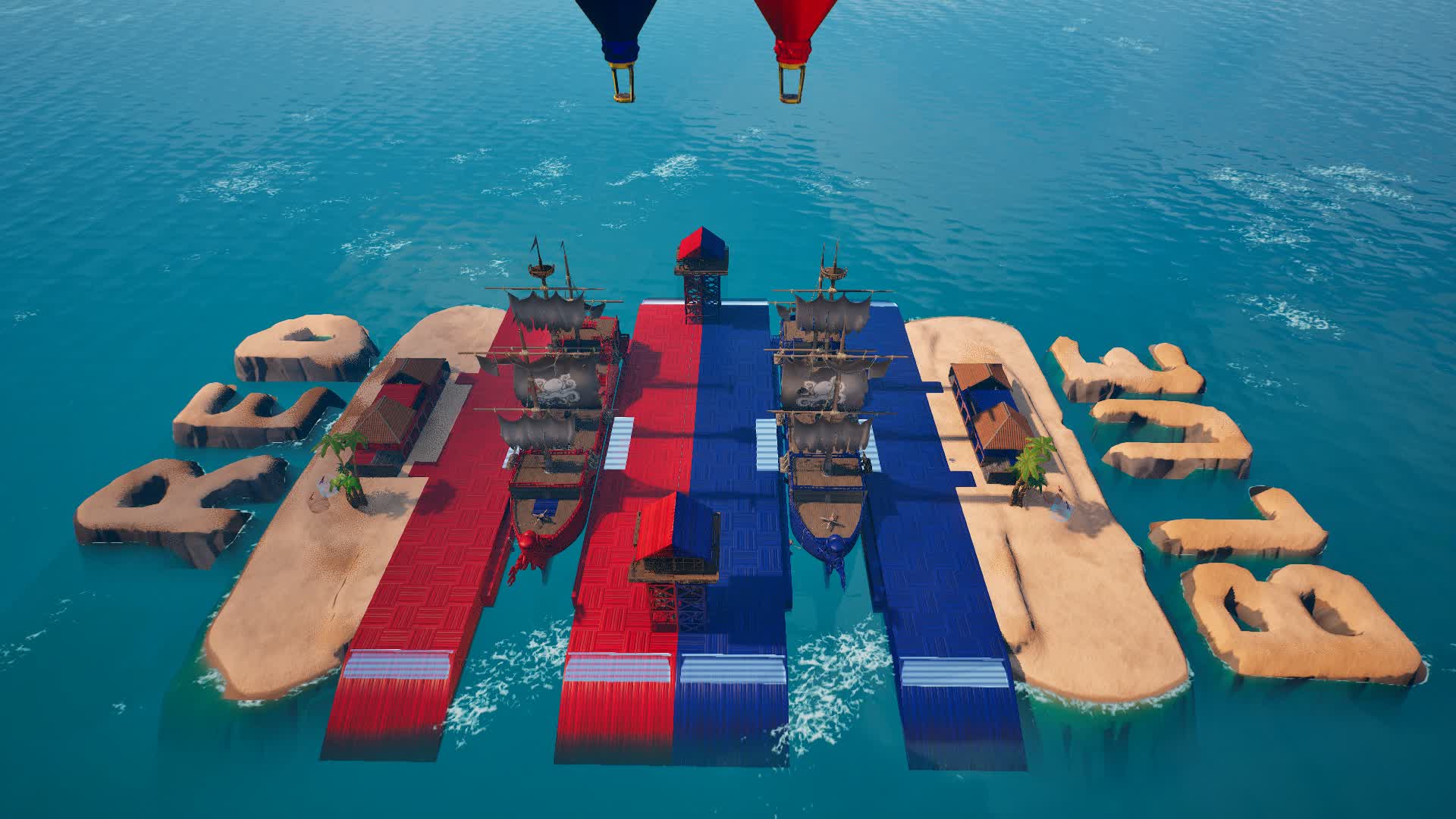 【注目の島】RED VS BLUE - SHIP WARS
