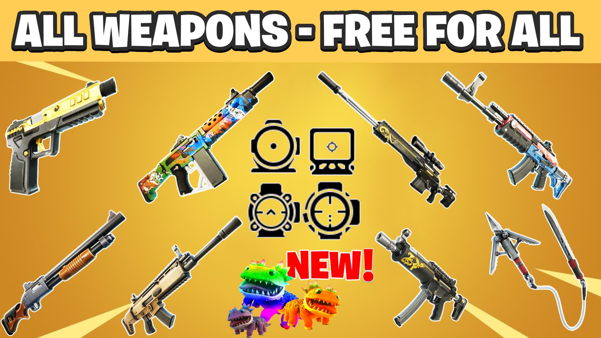 【注目の島】FREE FOR ALL - ALL WEAPONS & ITEMS