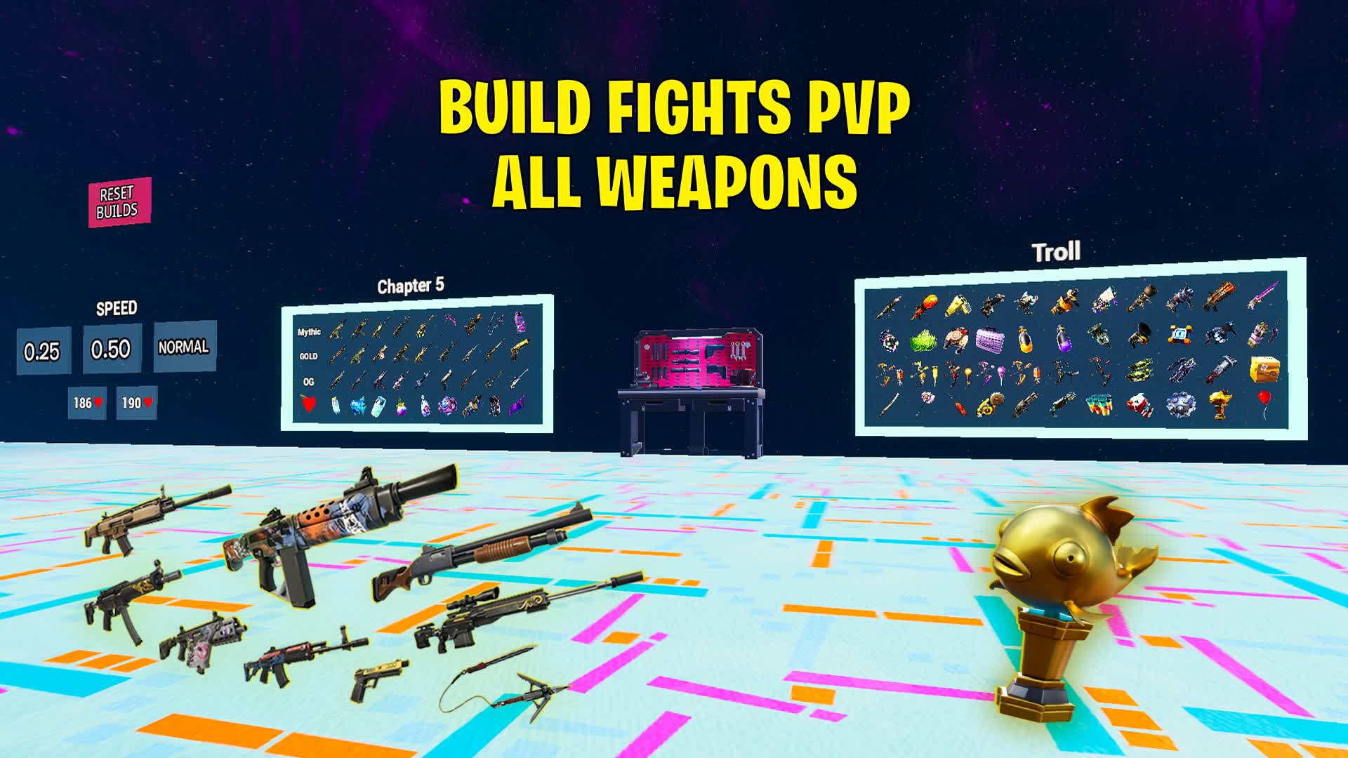 【注目の島】BUILD FIGHTS PVP CH5 ALL WEAPONS FFA