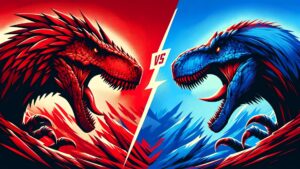 【注目の島】🦖DINOSAUR RED VS BLUE🔴🔵