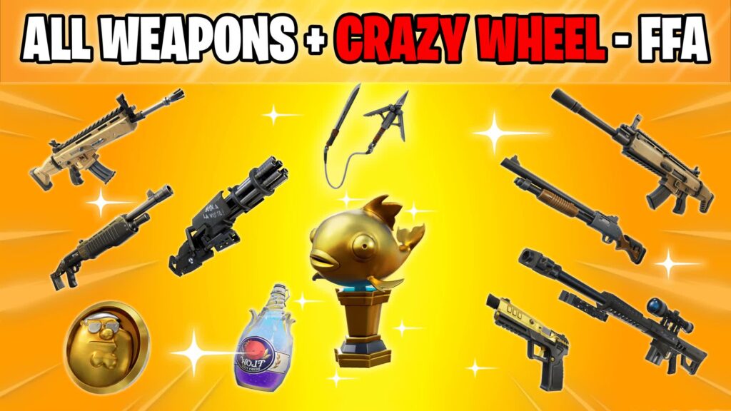 【注目の島】👑 ALL WEAPONS CRAZY WHEEL FFA 🔥