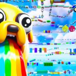 【注目の島】🌈 ADVENTURE TIME 500 LEVEL OBBY PARKOUR