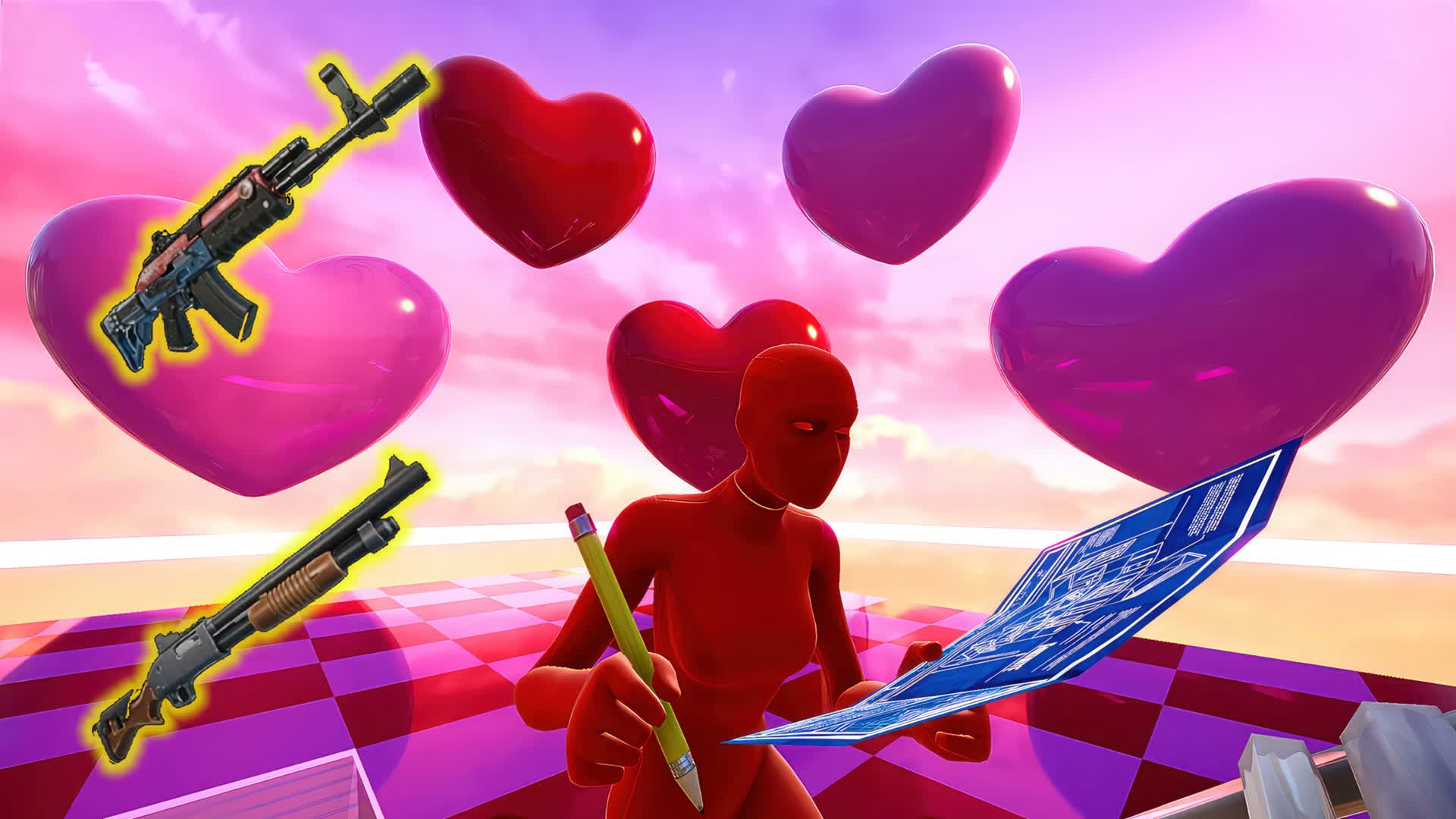 【注目の島】💗 VALENTINES 1V1 BUILD FIGHTS 💗