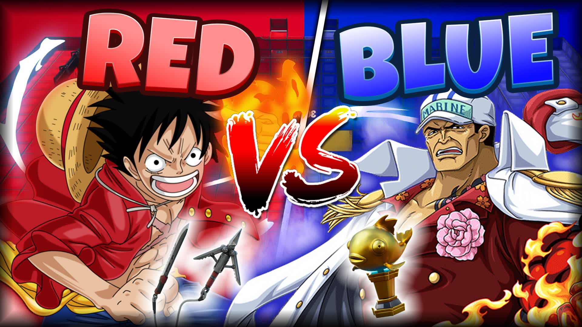 【注目の島】RED🔴VS BLUE 🔵 PIRATES VS MARINES