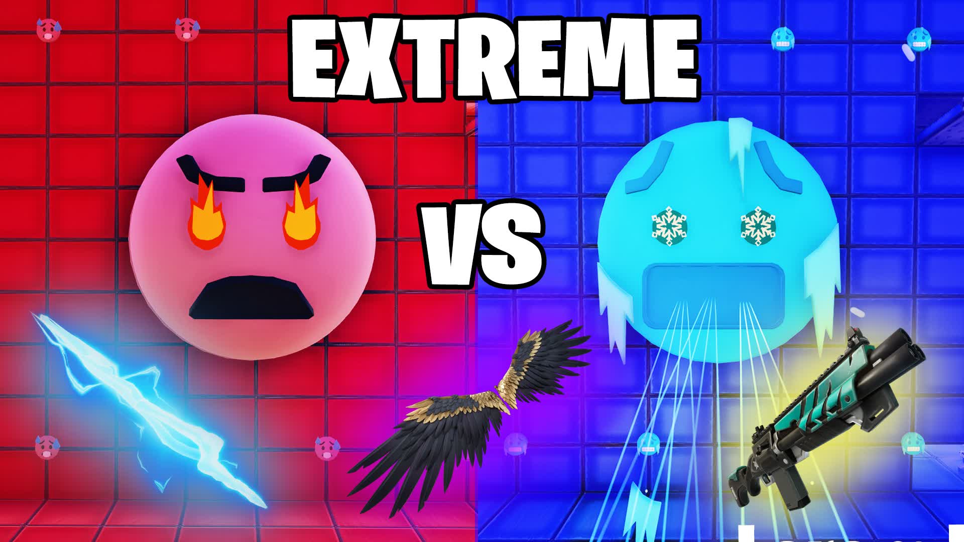 【注目の島】Extreme Emoji 🥵Red vs Blue🥶