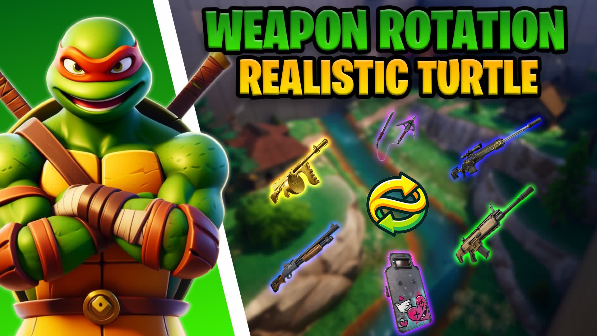 【注目の島】WEAPON ROTATION REALISTIC TURTLE 🌱