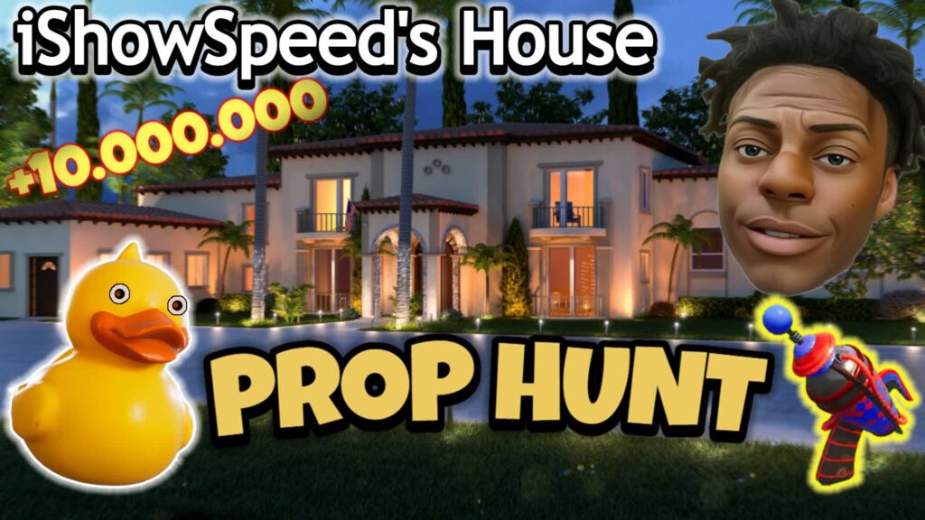 【注目の島】ISHOWSPEED'S HOUSE - PROP HUNT🏠
