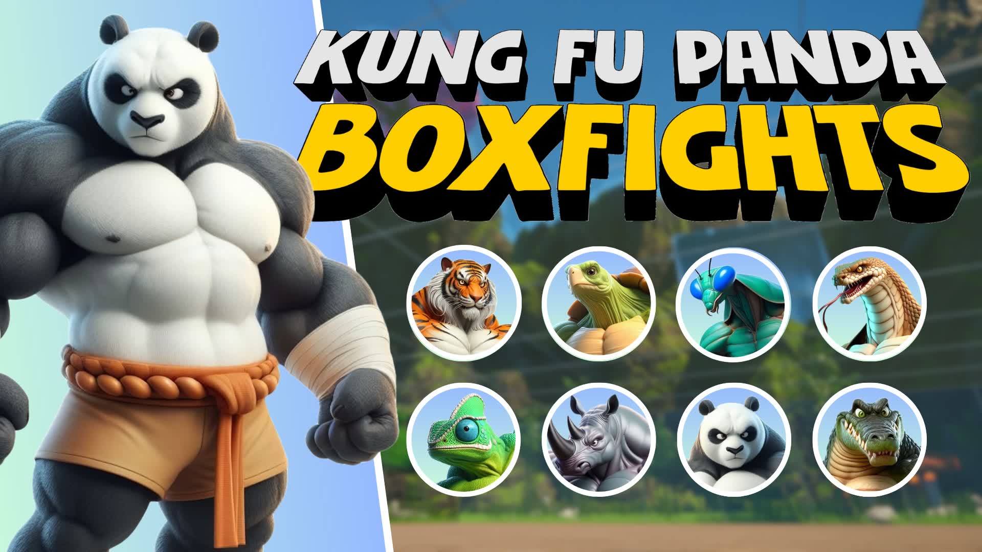 【注目の島】🐼 KUNG FU PANDA BOXFIGHTS 📦