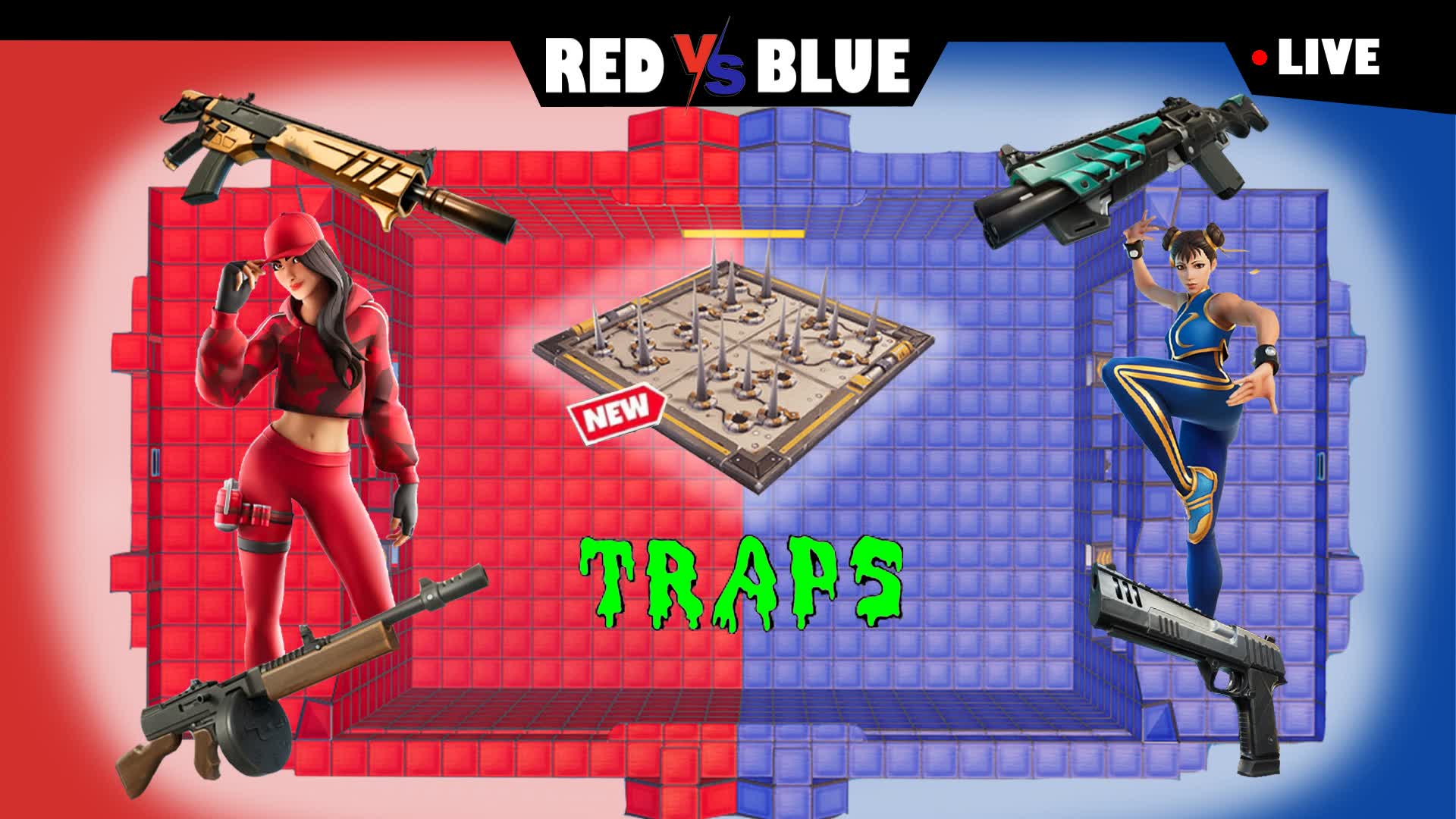 【注目の島】RED VS BLUE - TRAPS