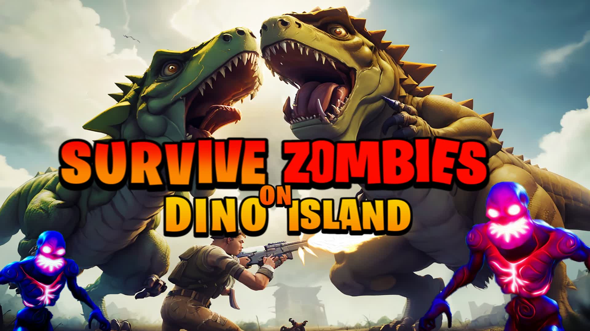 【注目の島】Survive Zombies on Dino Island