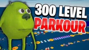 【注目の島】CRAZY 300 LEVEL OBBY PARKOUR 🐸🌈