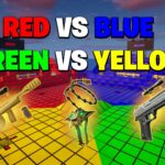 【注目の島】CRAZY💯RED VS BLUE VS GREEN VS YELLOW🥶