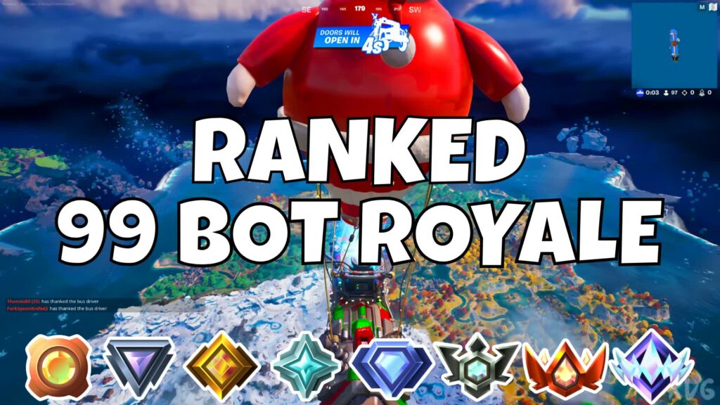【注目の島】RANKED 99 BOTS PRO BOT ROYALE 3 🏆 [CH5]