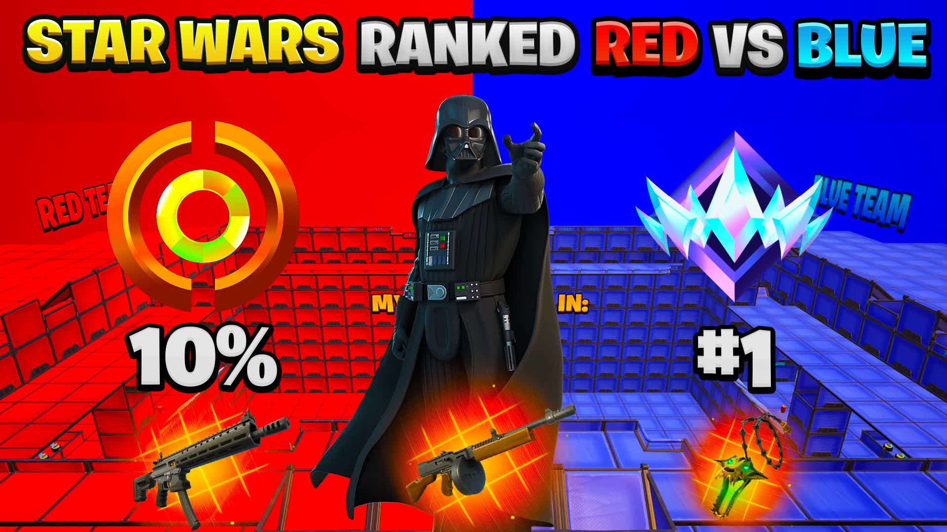 【注目の島】RANKED STAR WARS RED VS BLUE🔴🔵