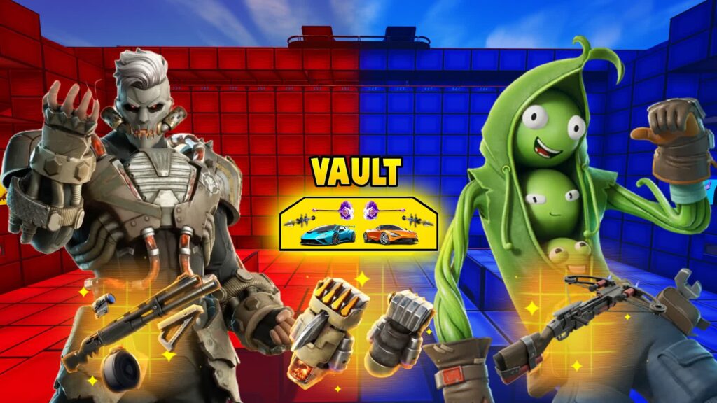 【注目の島】ULTIMATE RED VS BLUE🔴🔵 HEROS GUN GAME