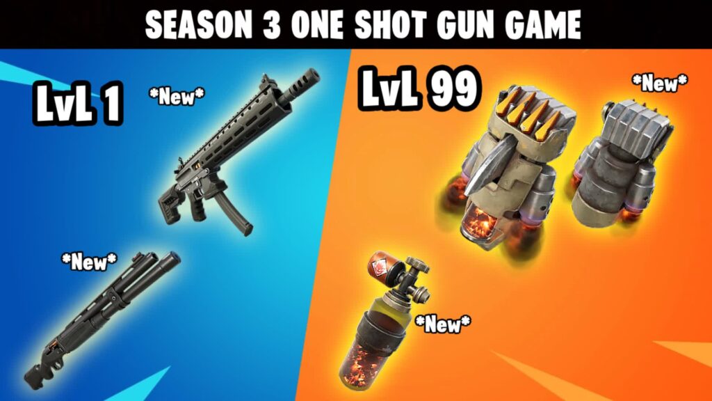 【注目の島】⭐SEASON 3 GUN GAME 💥ONE SHOT