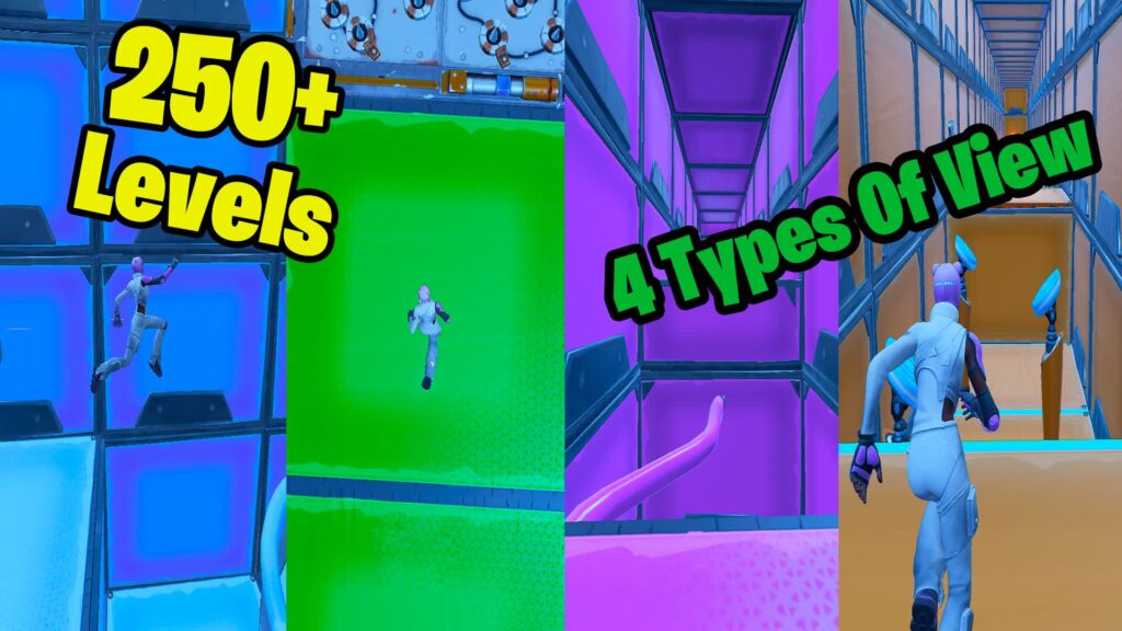 【注目の島】Parkour 4 Types Of View Fun