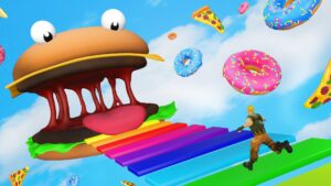 【注目の島】300+ LVL 🍕 Food OBBY bossfight 🏃HARD