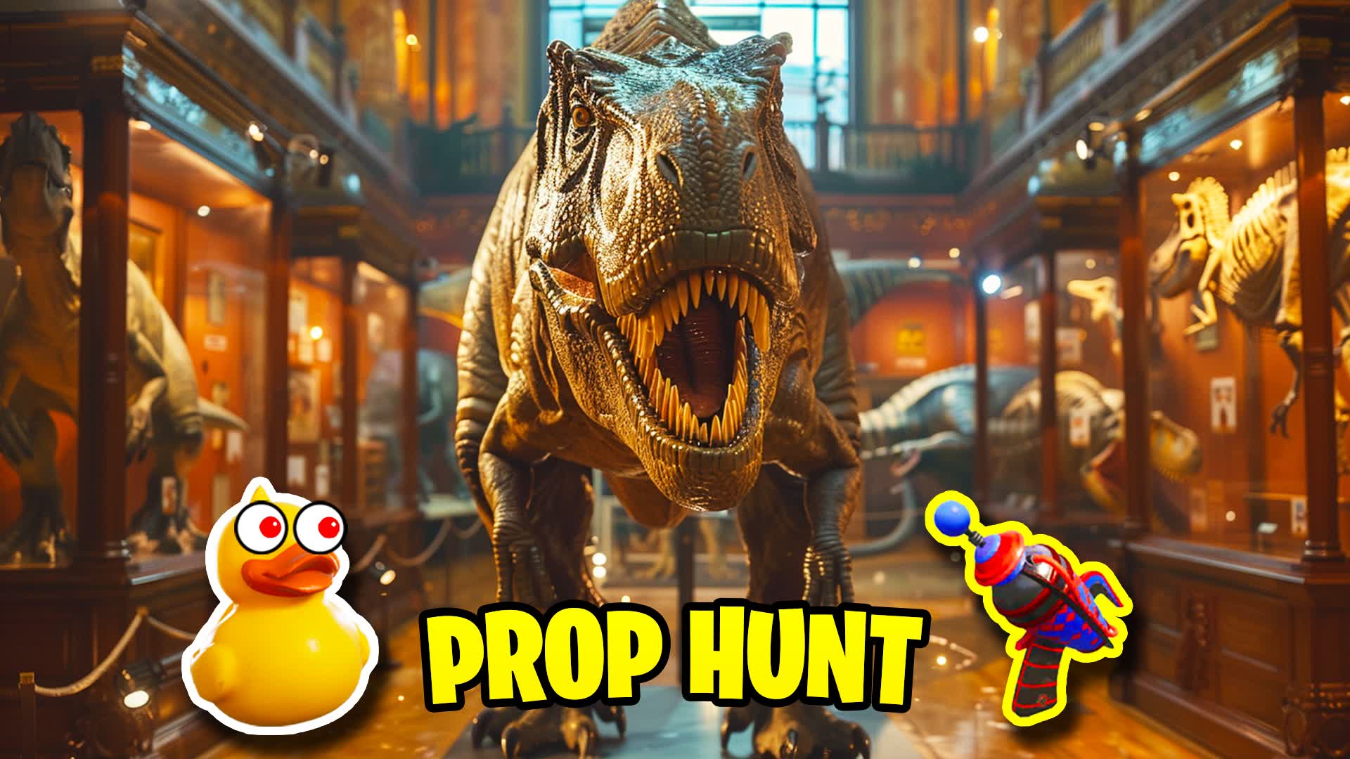 【注目の島】Dinosaur Museum Prop Hunt 🐲
