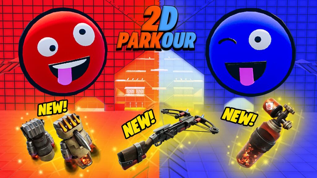 【注目の島】2D PARKOUR RED VS BLUE 🔴🔵