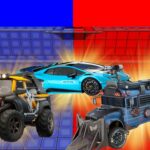 【注目の島】ALL VEHICLES RED VS BLUE GUN GAME HERO