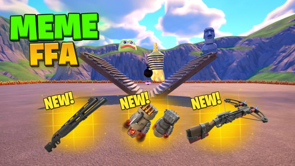 【注目の島】💀 Meme 1v1 FFA BUILD FIGHTS! 🌟