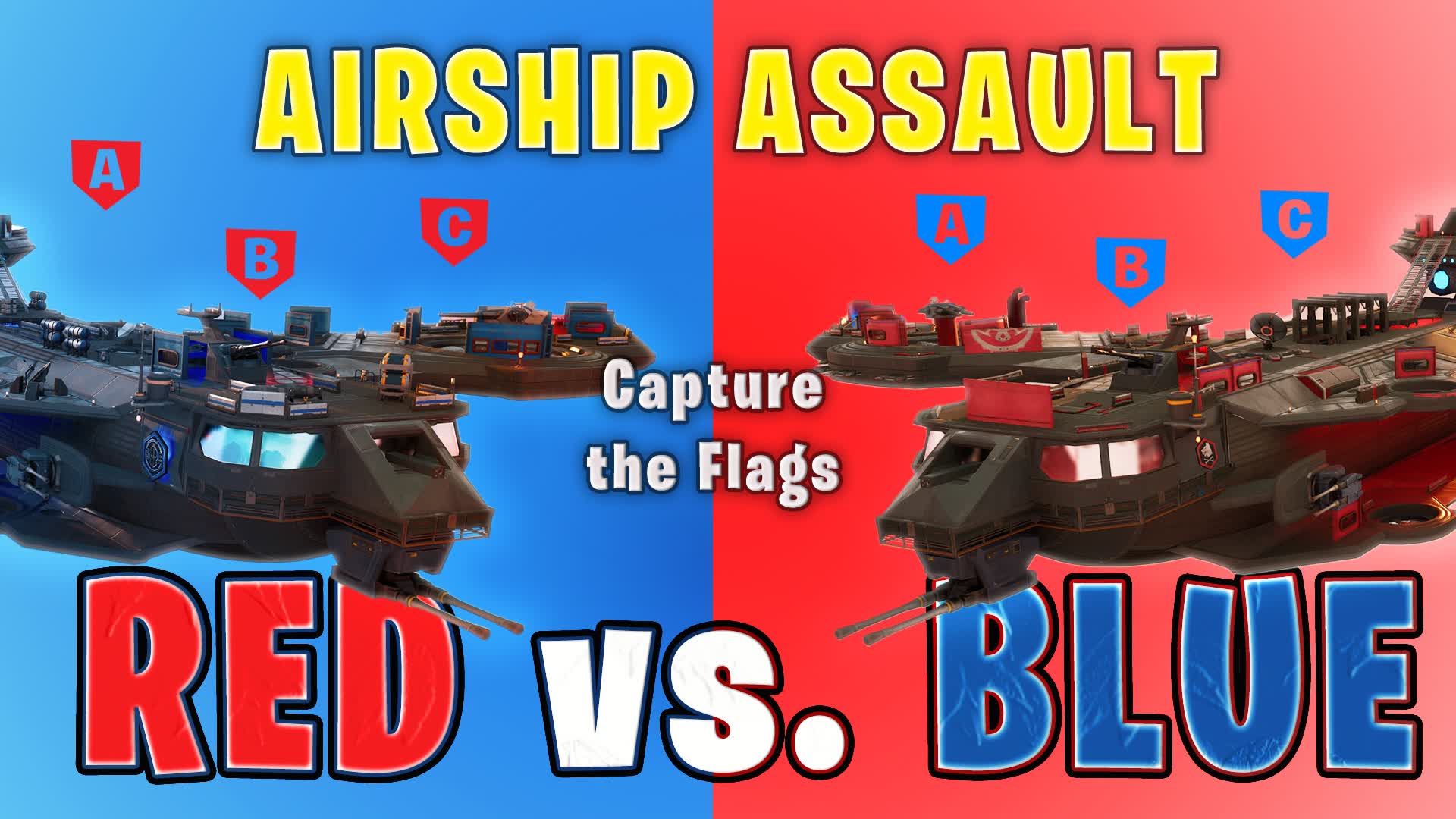 【注目の島】Sky Flag Battle: Red vs Blue 🔵🔴