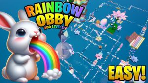 【注目の島】🌈 RAINBOW OBBY 200 LEVELS ⭐