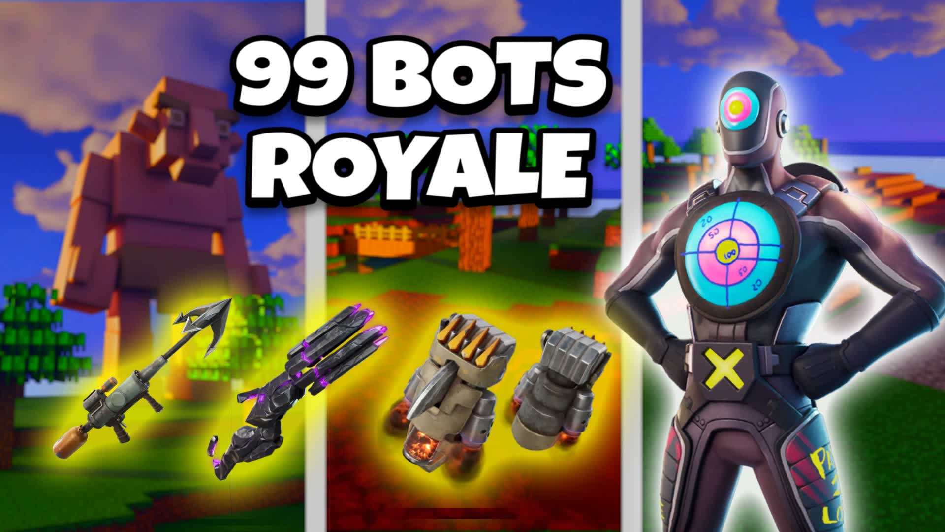 【注目の島】99 BOTS BLOCK ROYALE 🏆