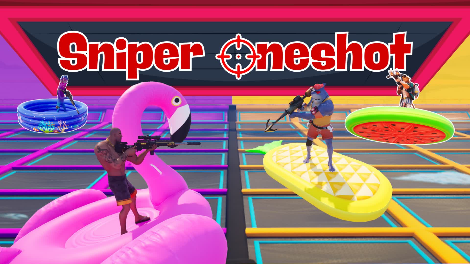 【注目の島】🎯Sniper One Shot🏖️Trampoline Park