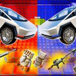 【注目の島】CYBERTRUCK RED VS BLUE 🔵🔴 HEROES DRIVE