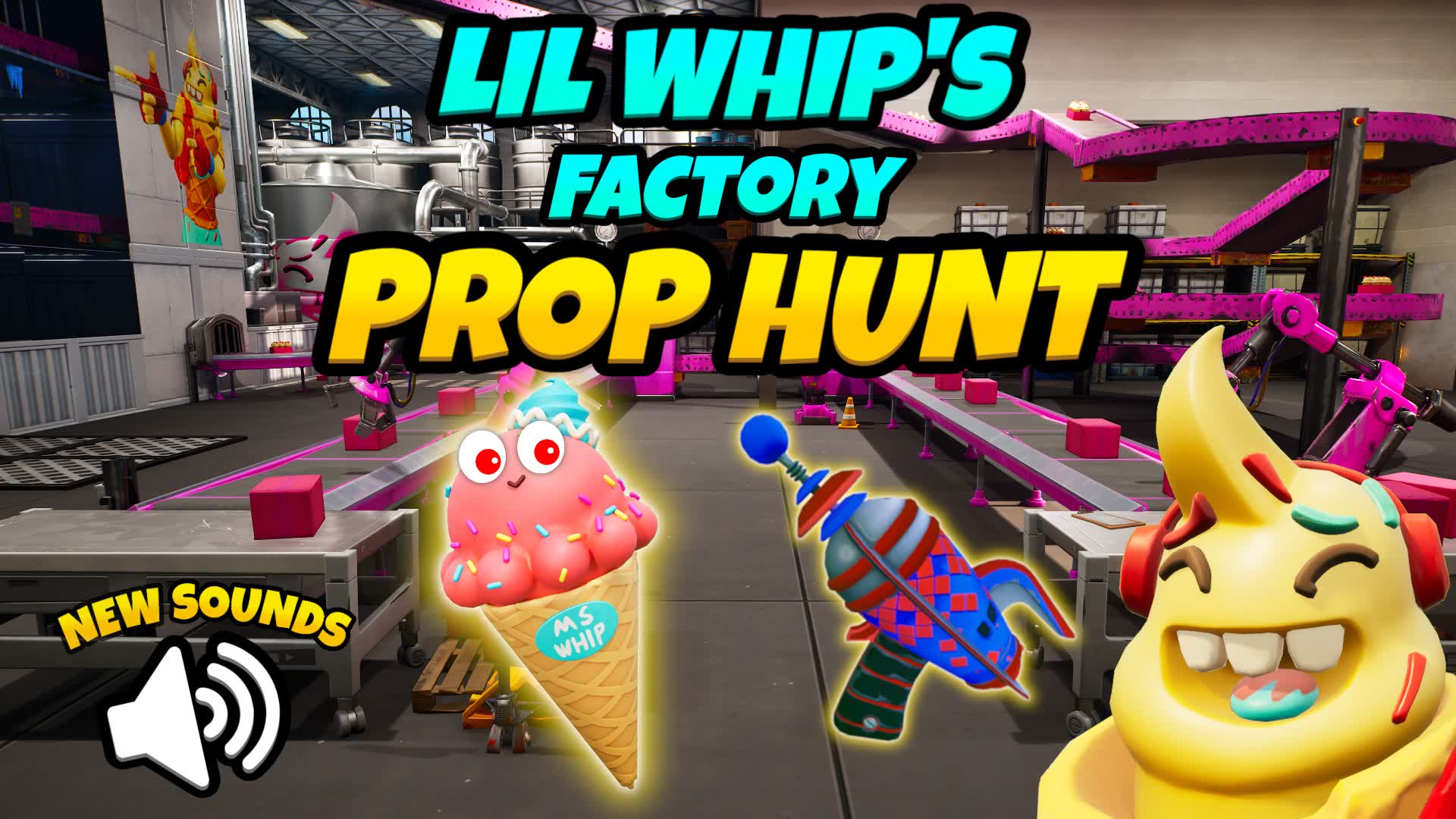 【注目の島】🍦 Lil Whip's Factory Prop Hunt 🍦