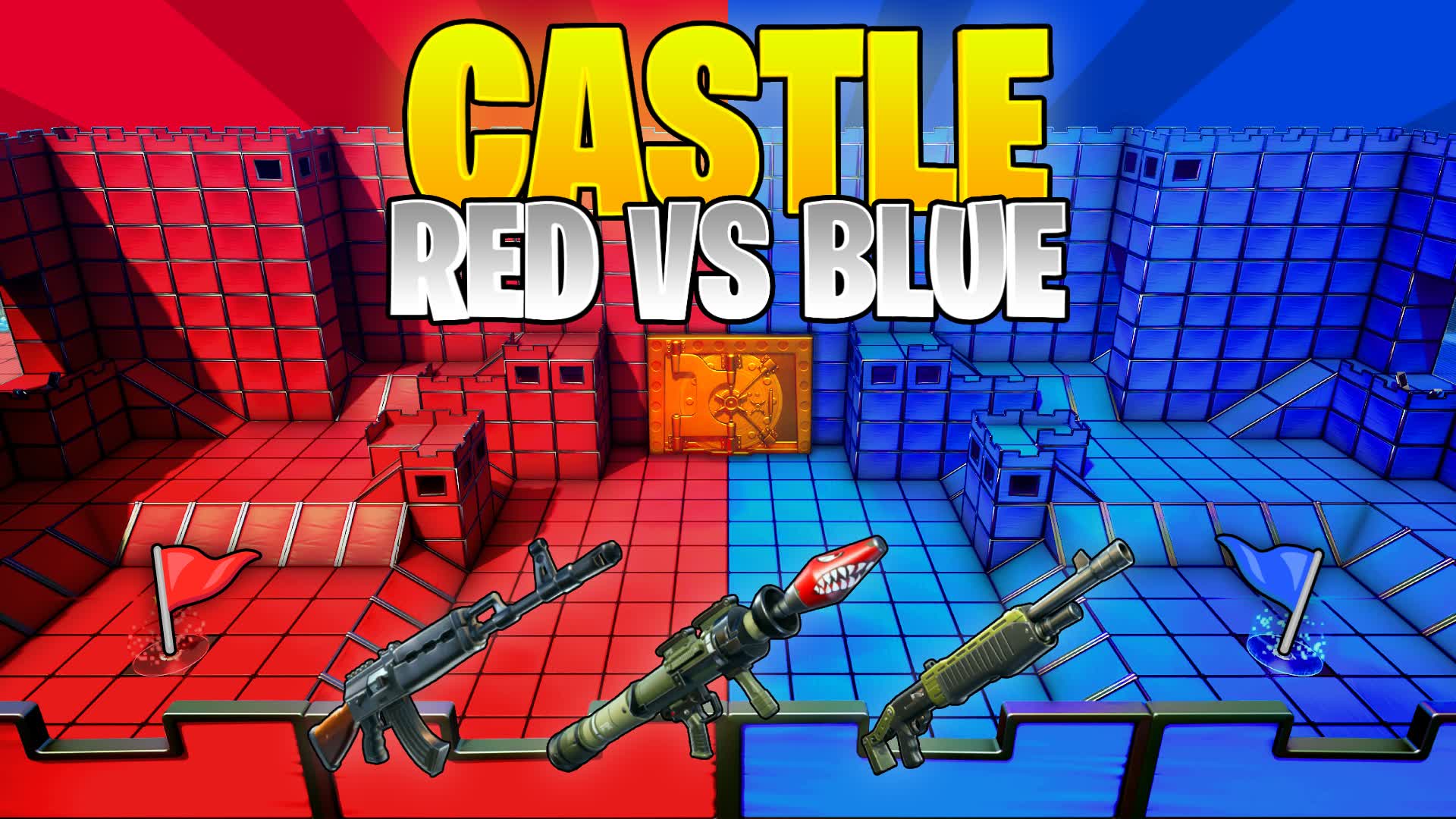 【注目の島】🏰 Castle Red Vs Blue🚩Capture The Flag