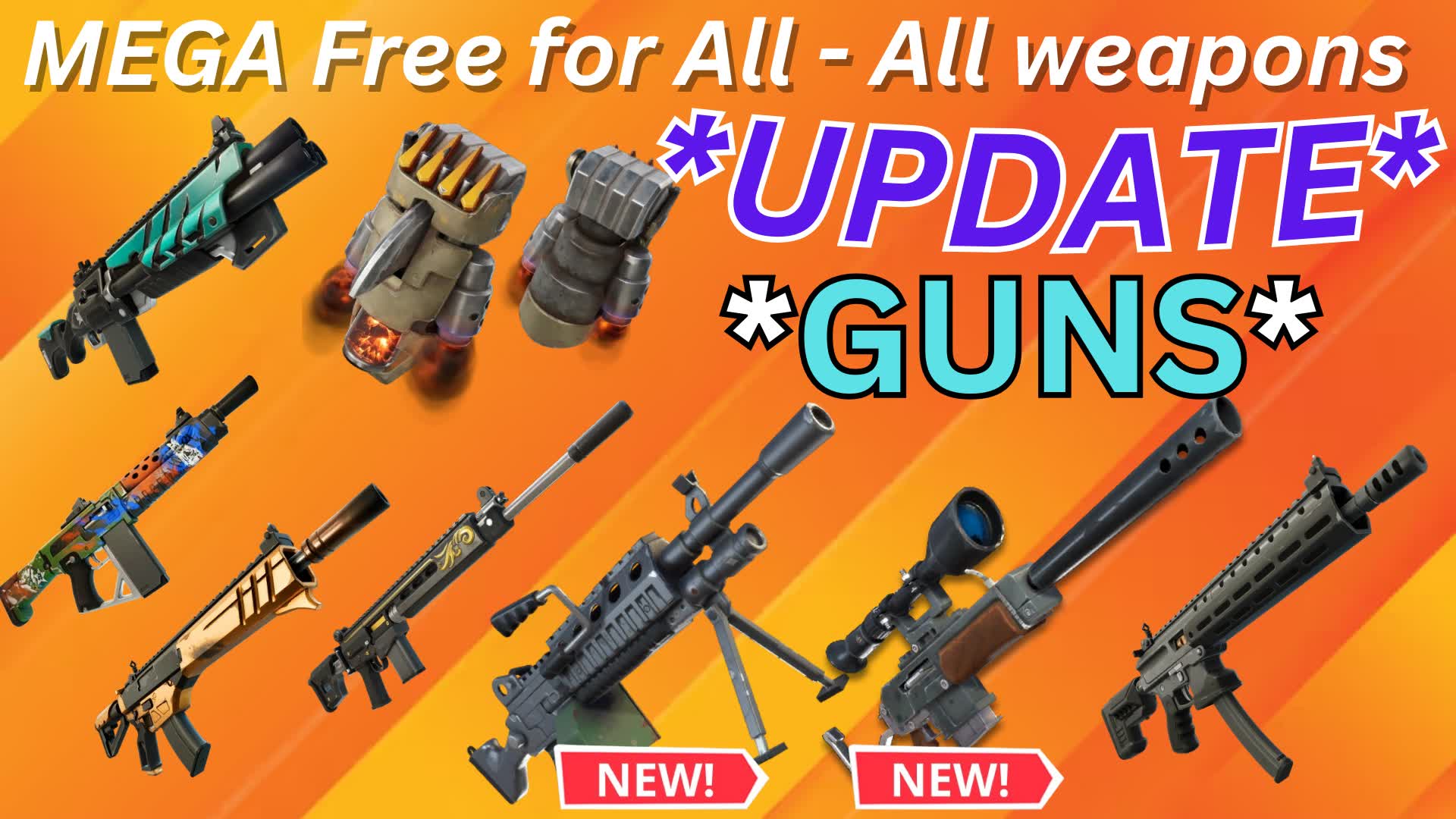 【注目の島】Mega Free For All - All Weapons