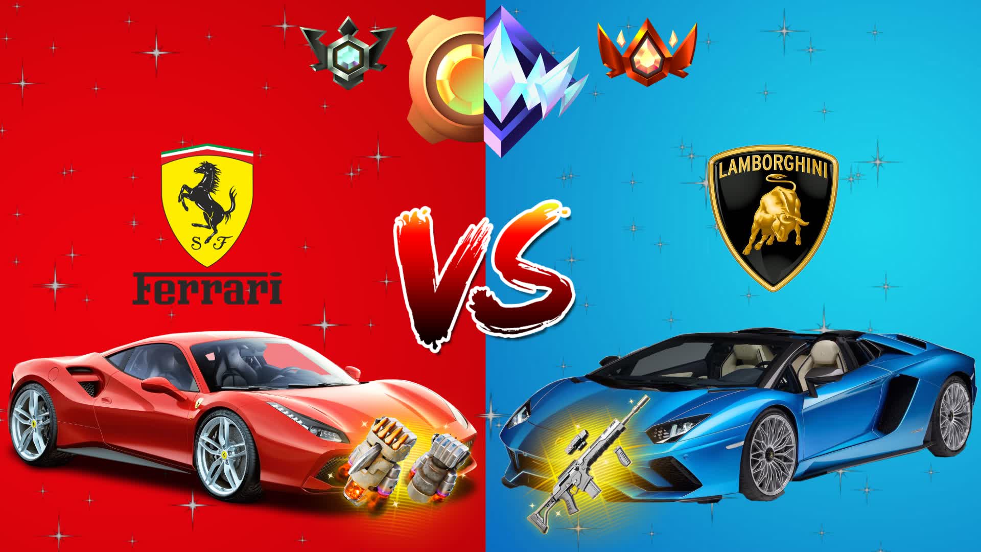 【注目の島】⭐🚦FERRARI VS LAMBORGHINI 🚦⭐