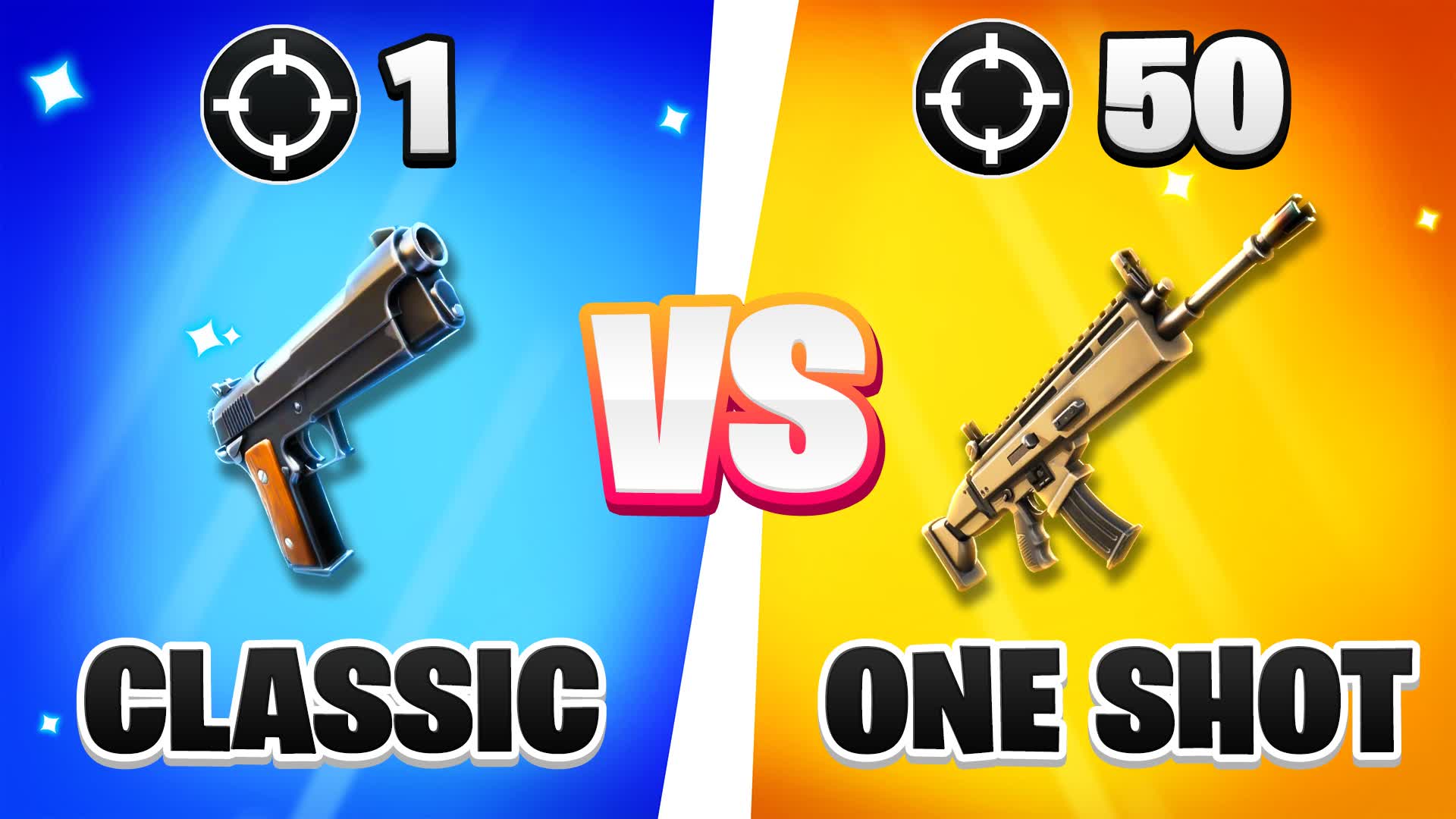 【注目の島】GUN GAME 🎯 CLASSIC VS ONE SHOT
