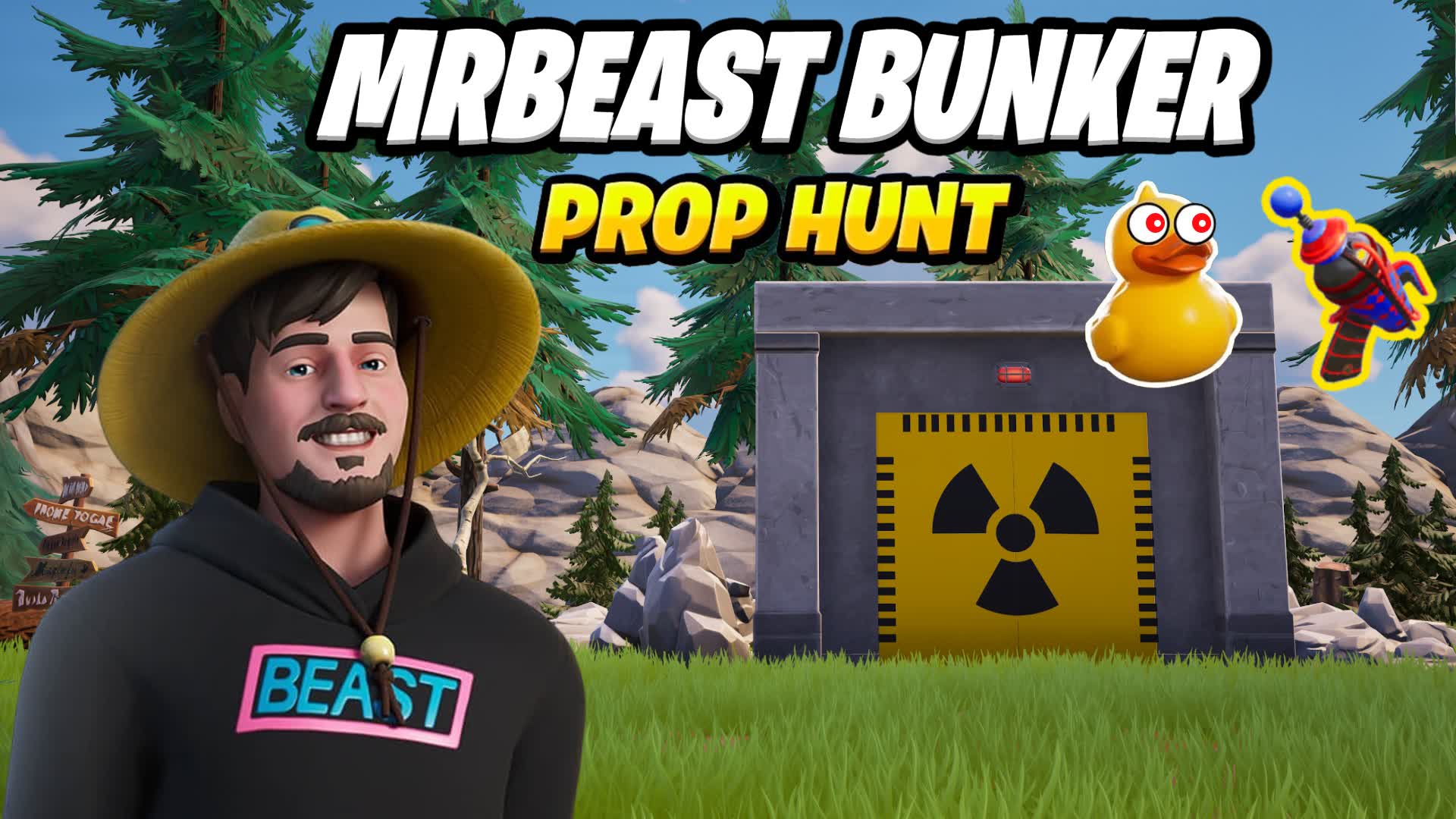 【注目の島】MRBEAST BUNKER PROP HUNT☢️