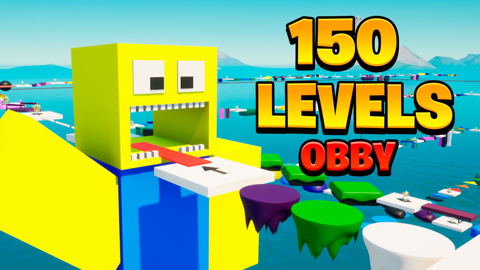 【注目の島】🌈 Obby 150 EASY LEVELS 🌈