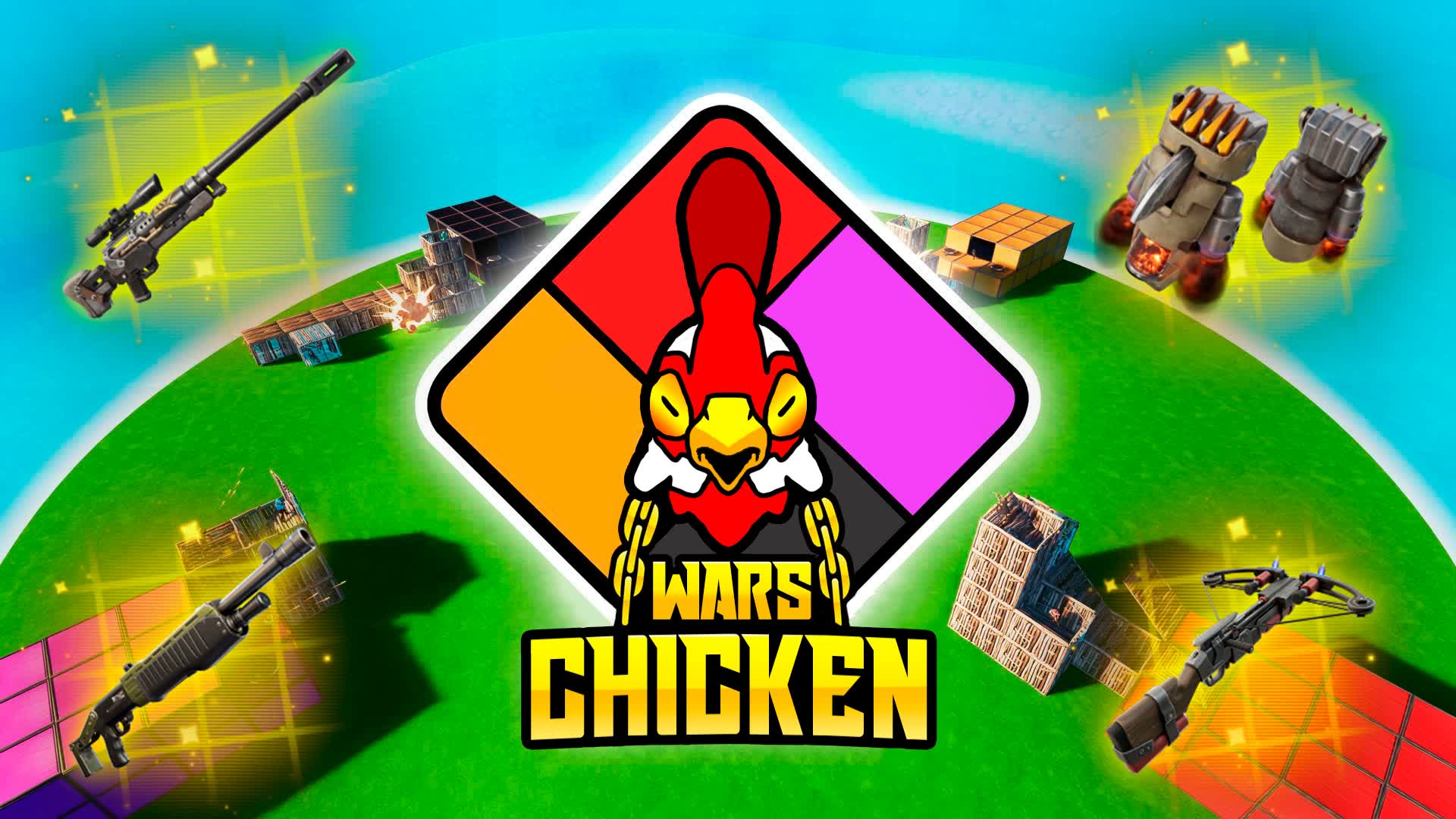 【注目の島】CHICKEN WARS 🐔 ZONE WARS 4v4v4v4